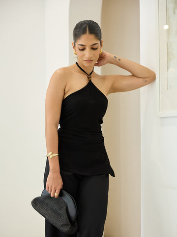 Bead  Detailed Sleeveless Top