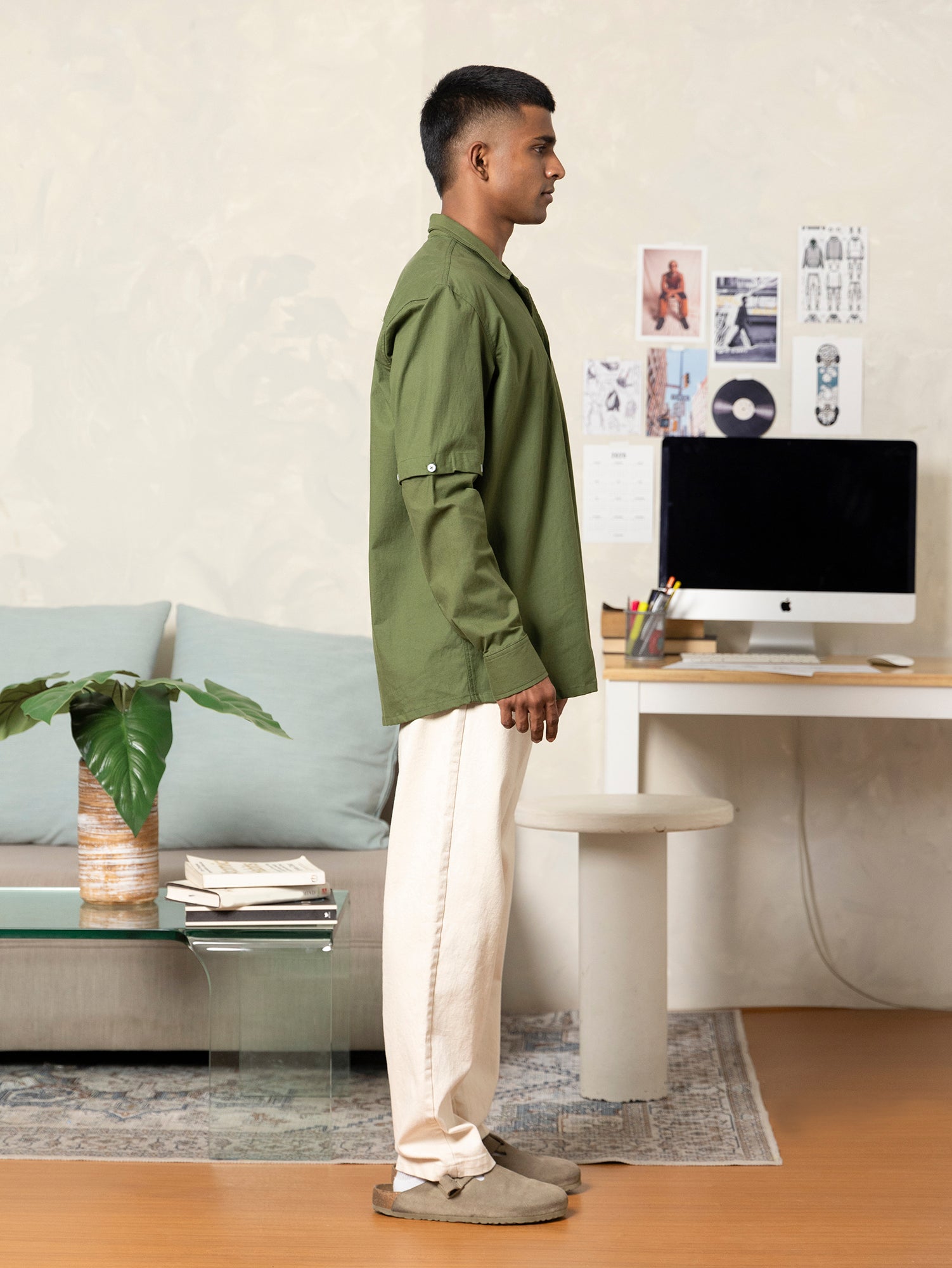 Long sleeve detachable shirt