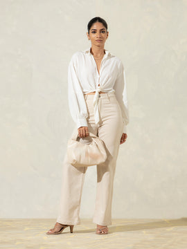 Front Tieup Button Down Top