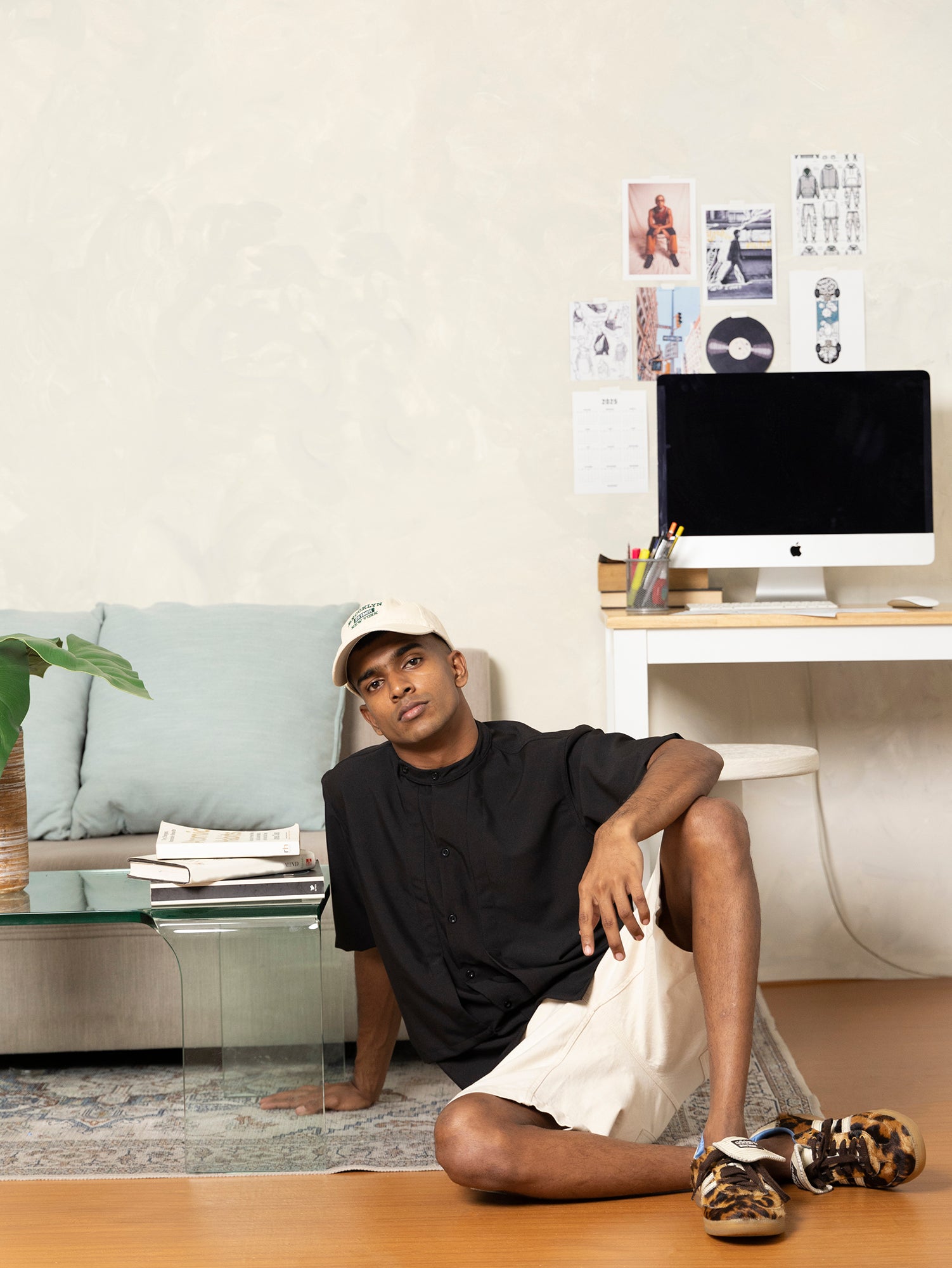 Short sleeve double chest flap shirt