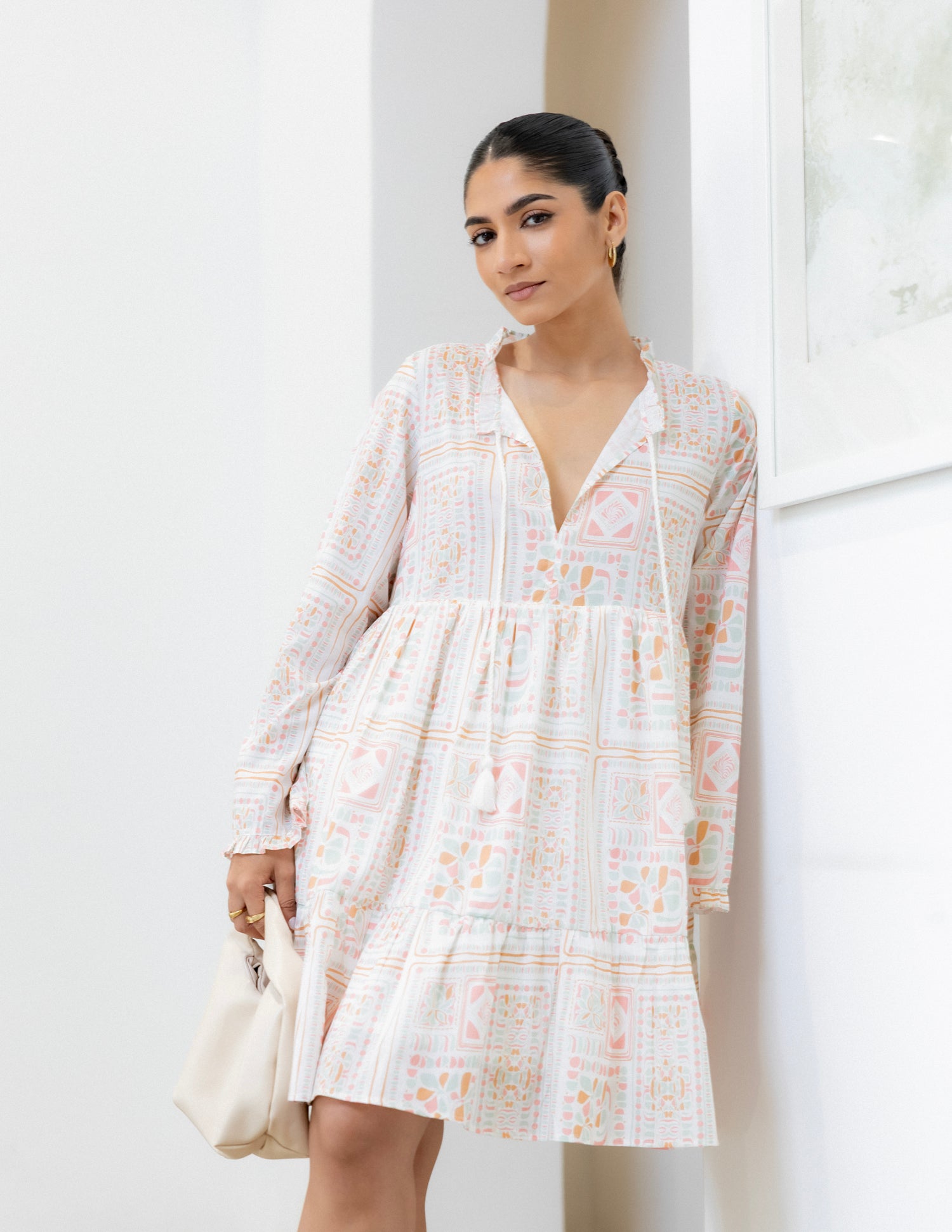 Tassel Detail Mini Dress