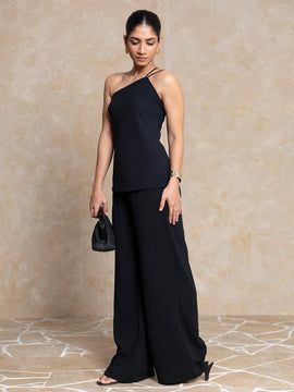 High Waist Pleated Loose Fit Pant