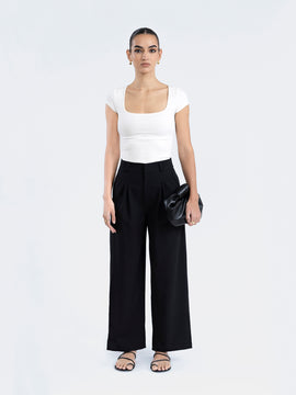Pleated Detailed High Waist Pant