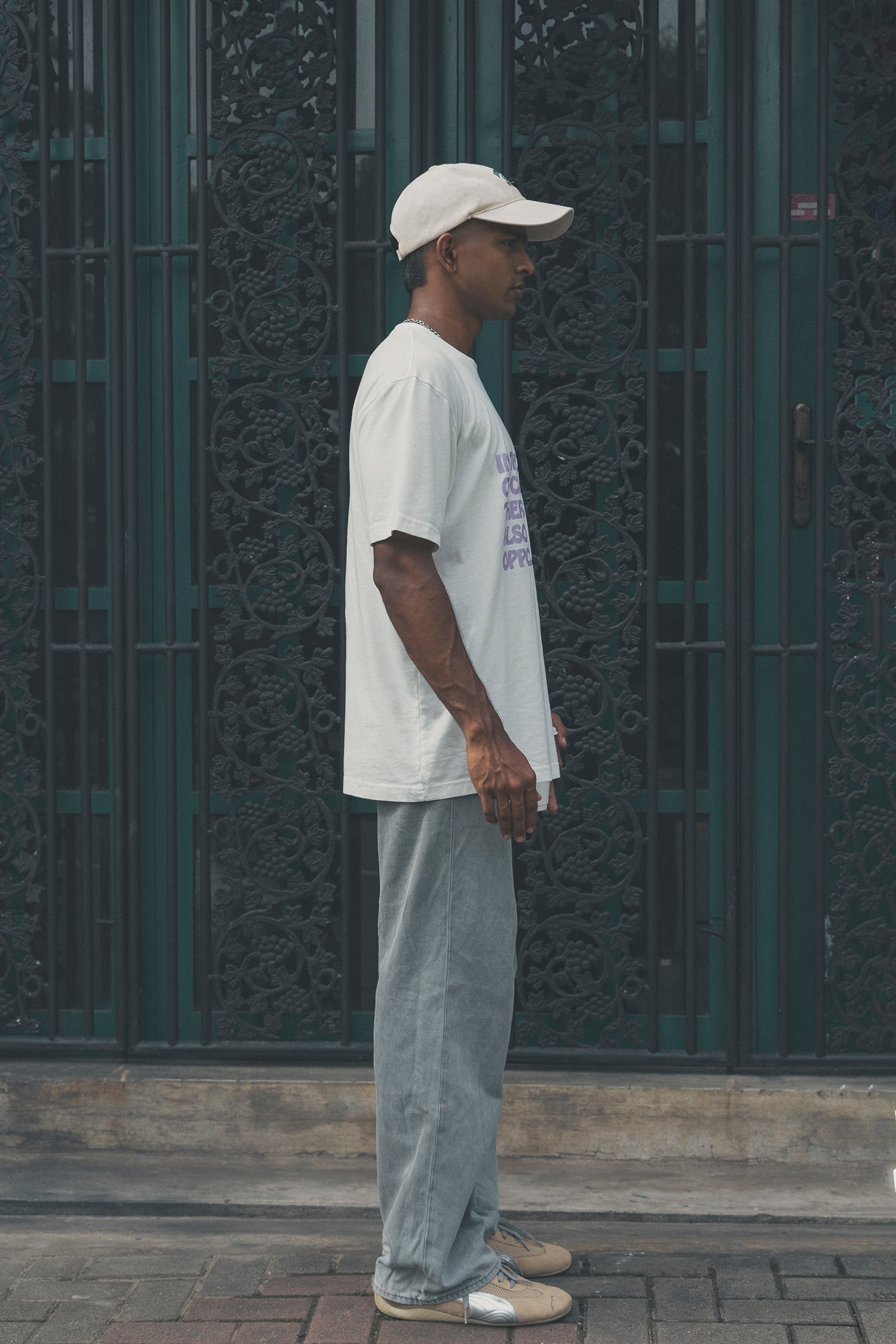 Slogan print t shirt