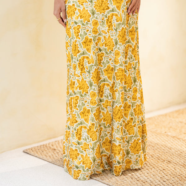 Drawstring Bias Skirt