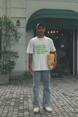 Slogan print t shirt