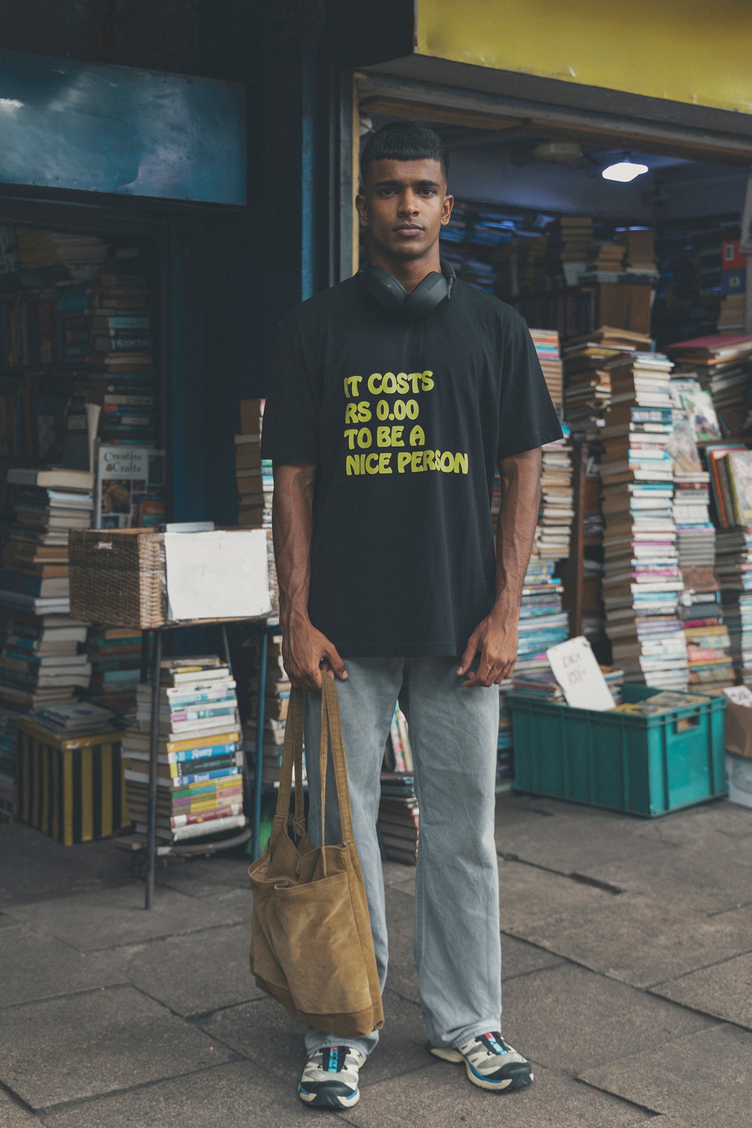 Slogan print t shirt