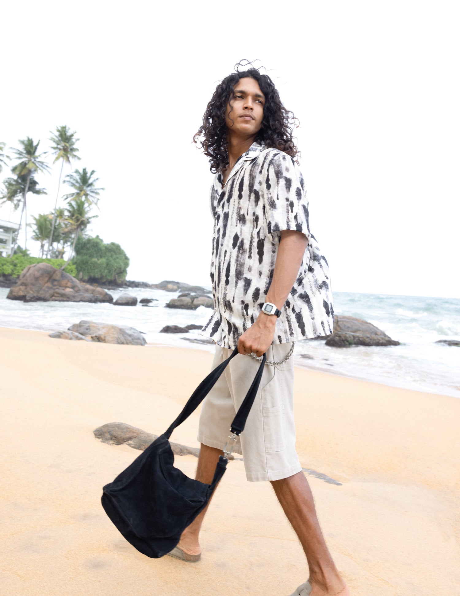 Center back button detail shirt