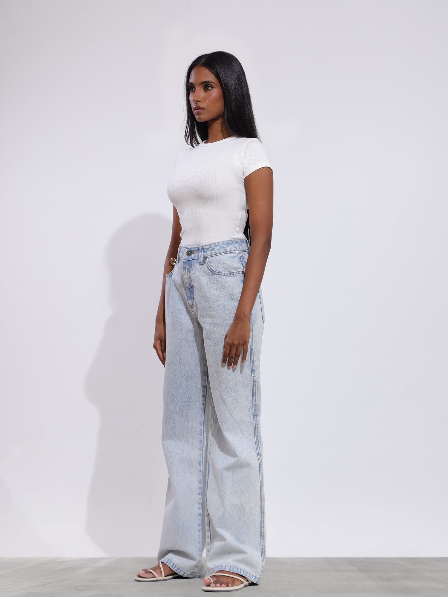 Rue High Neck Fitted Top