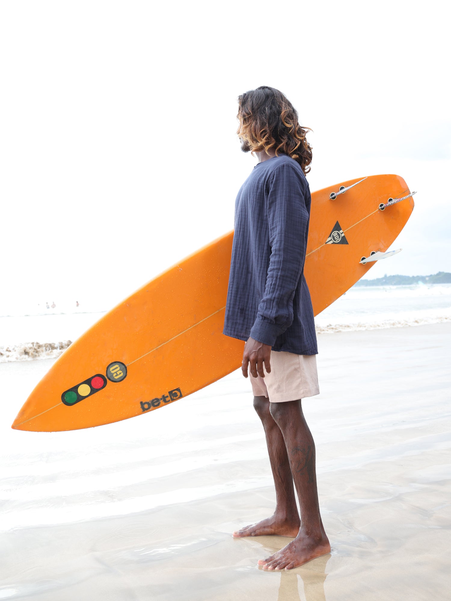 Collar Seam Detail Long Sleeve Shirt