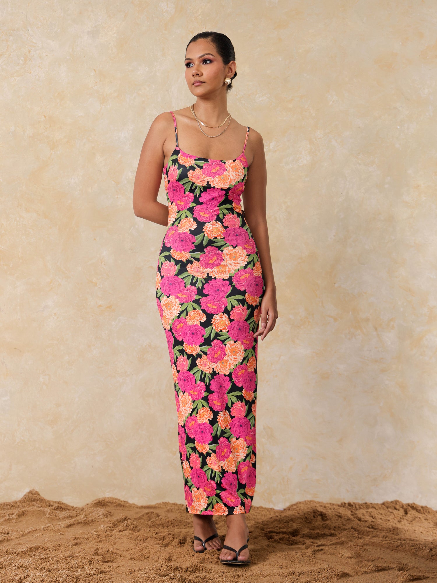 Printed Bodycon Fitted Dress