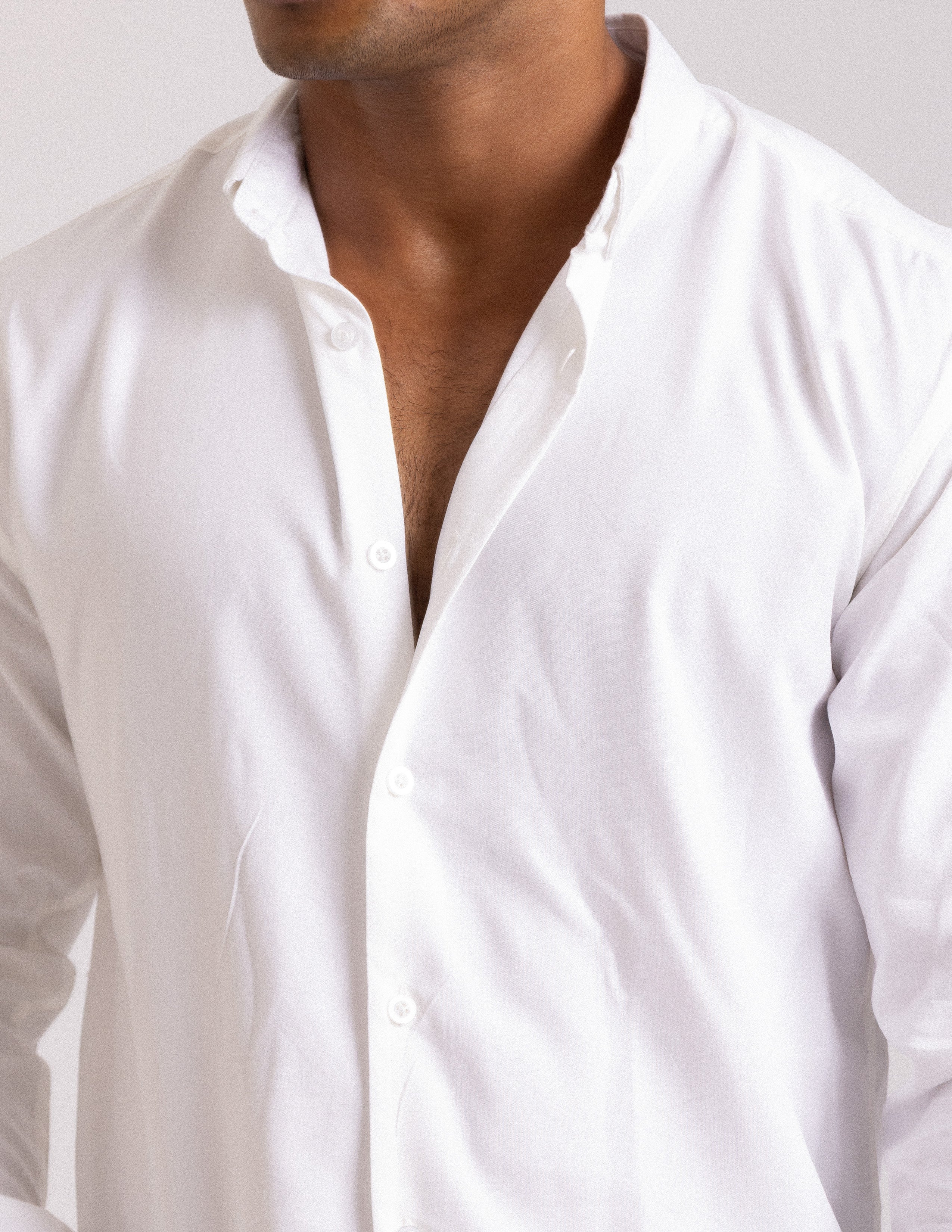 Contrast loop detail long sleeve shirt