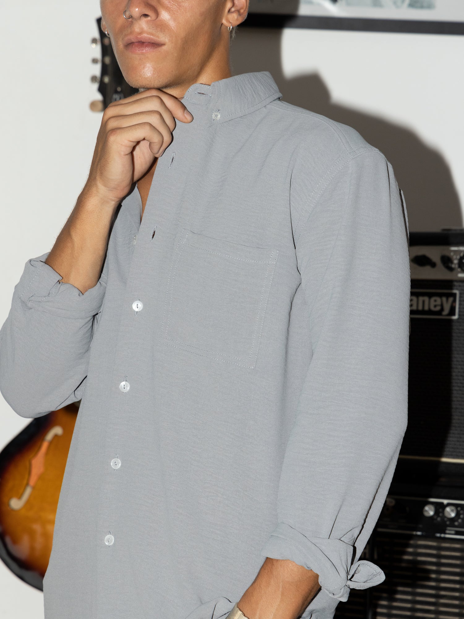 Double chest pocket Regular fit shirt