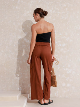 Drawsting Over Sized Cargo Pant