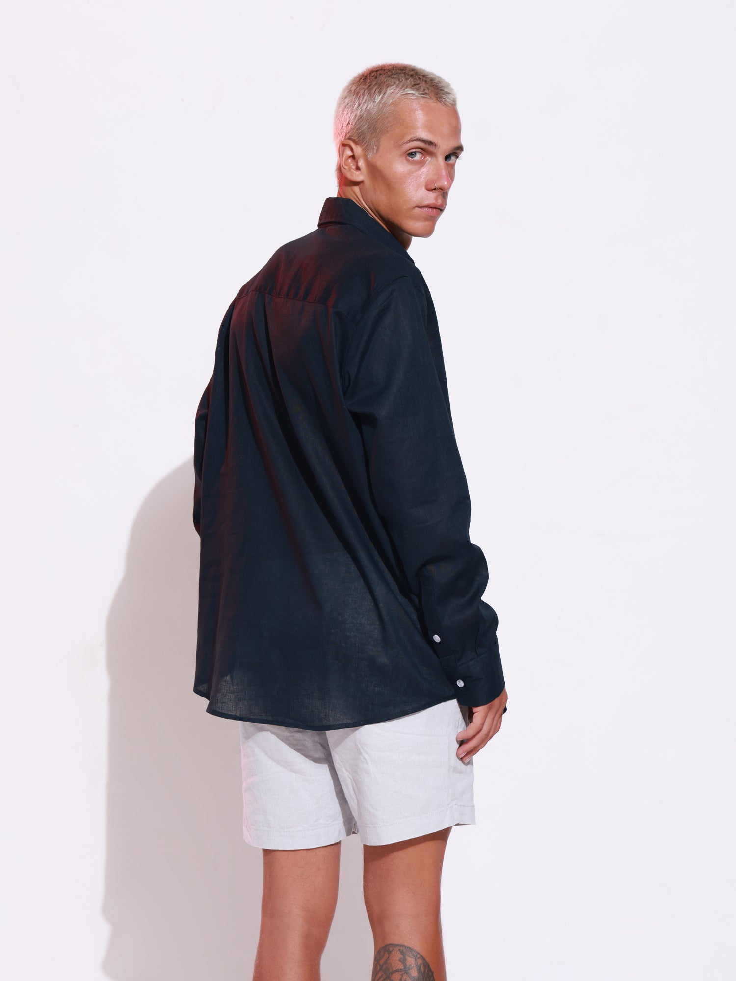 Oversize Long sleeved Linen shirt