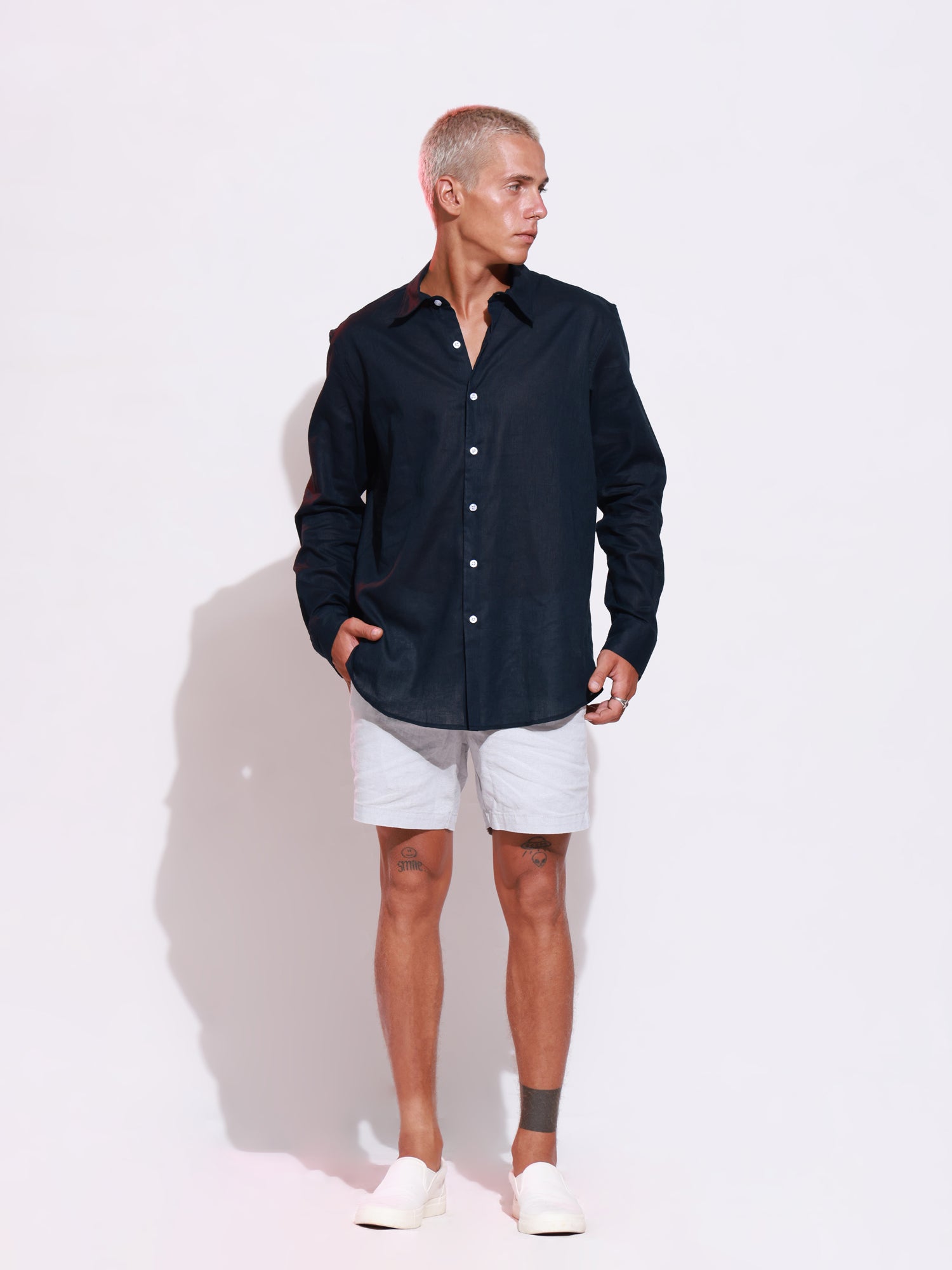 Oversize Long sleeved Linen shirt