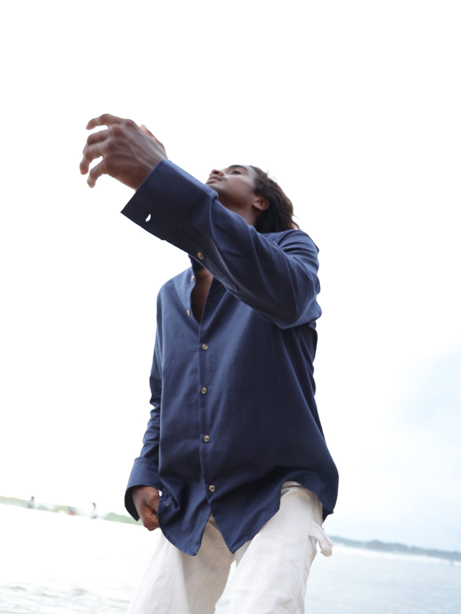 Cotton oversized shirt