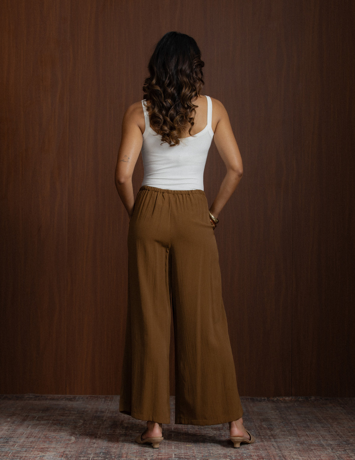 Mid Waist Drawstring Pant