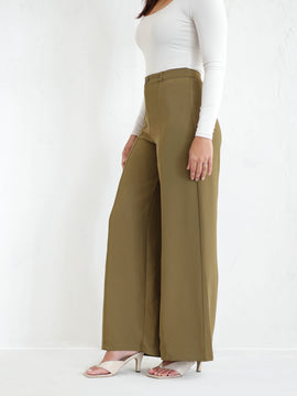 Seam Detailed High Waisted Pant