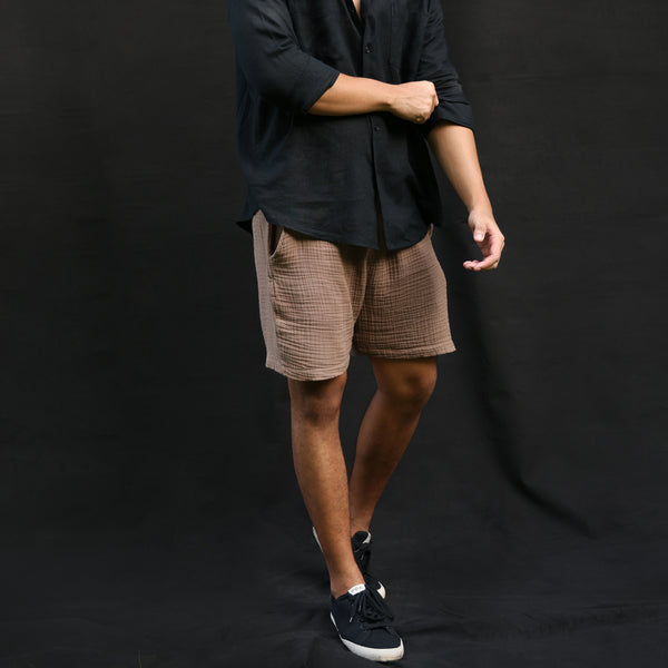 Oversized Long SLeeve chinese collar shirt