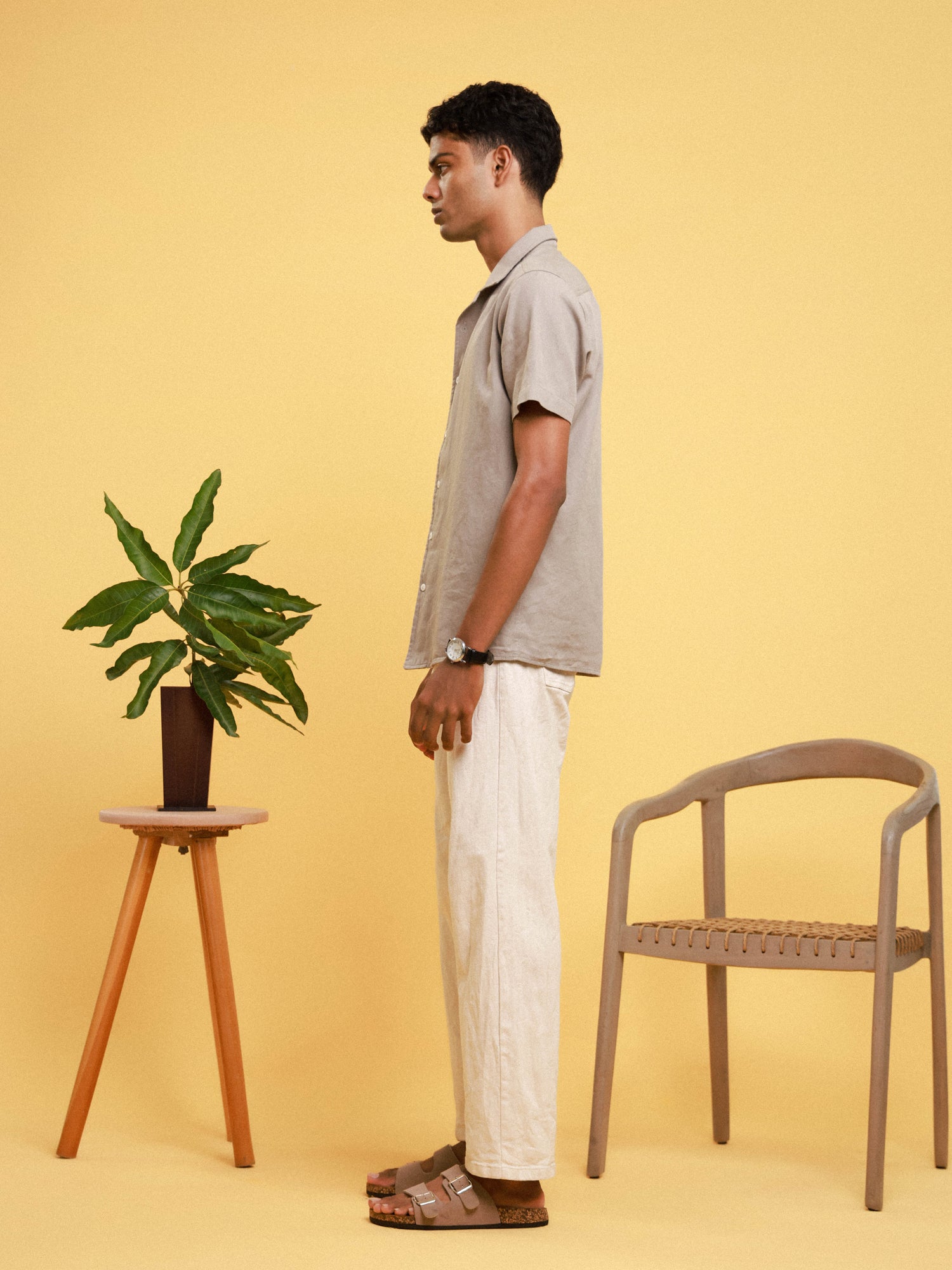 Soft cotton slim fit shirt