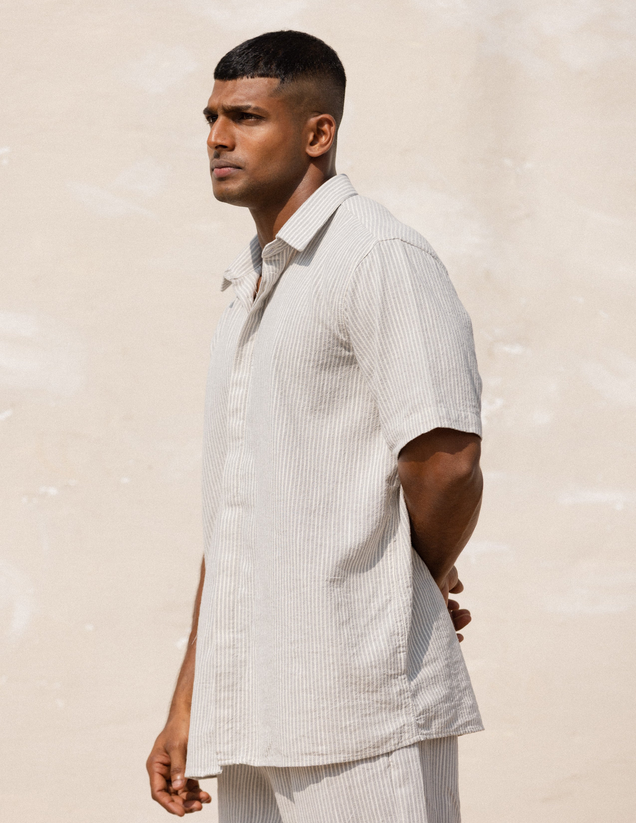 Oversized short sleeve shirt