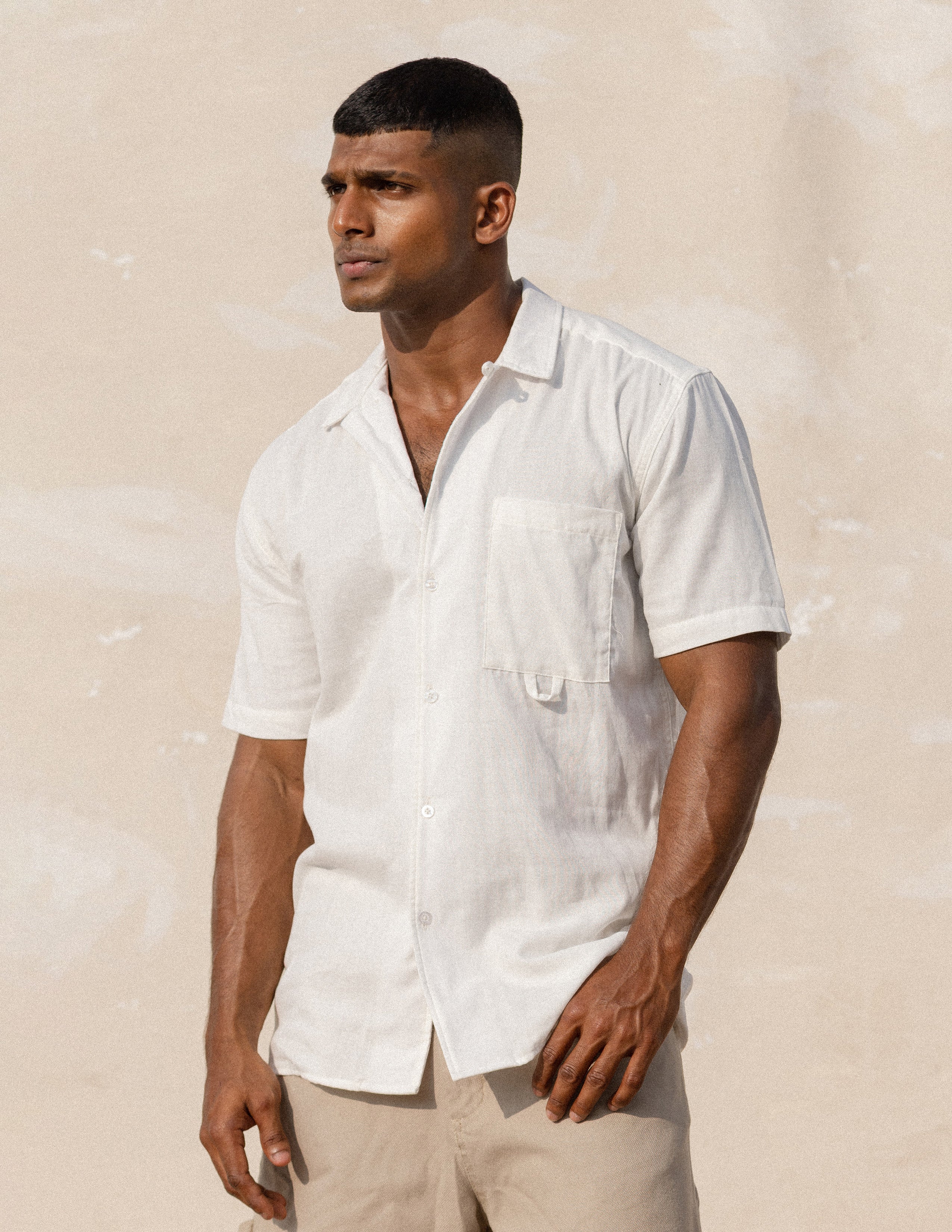 Chest pocket regular fit shirt