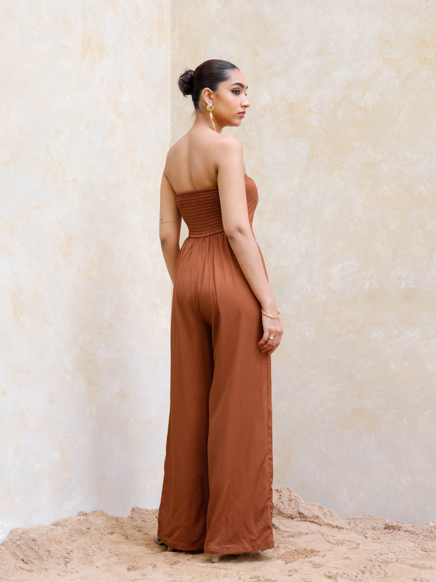 Back Smocking Jumpsuit