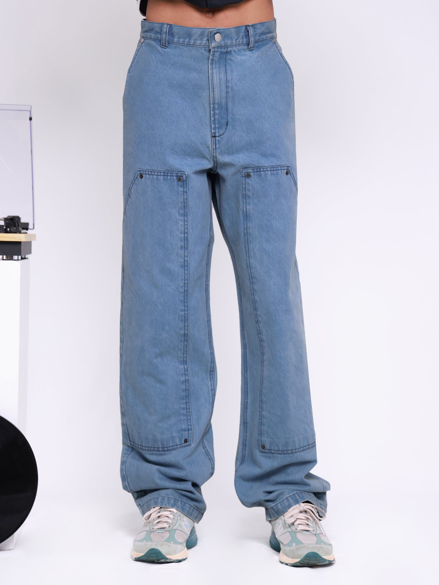 Denim carpenter pant