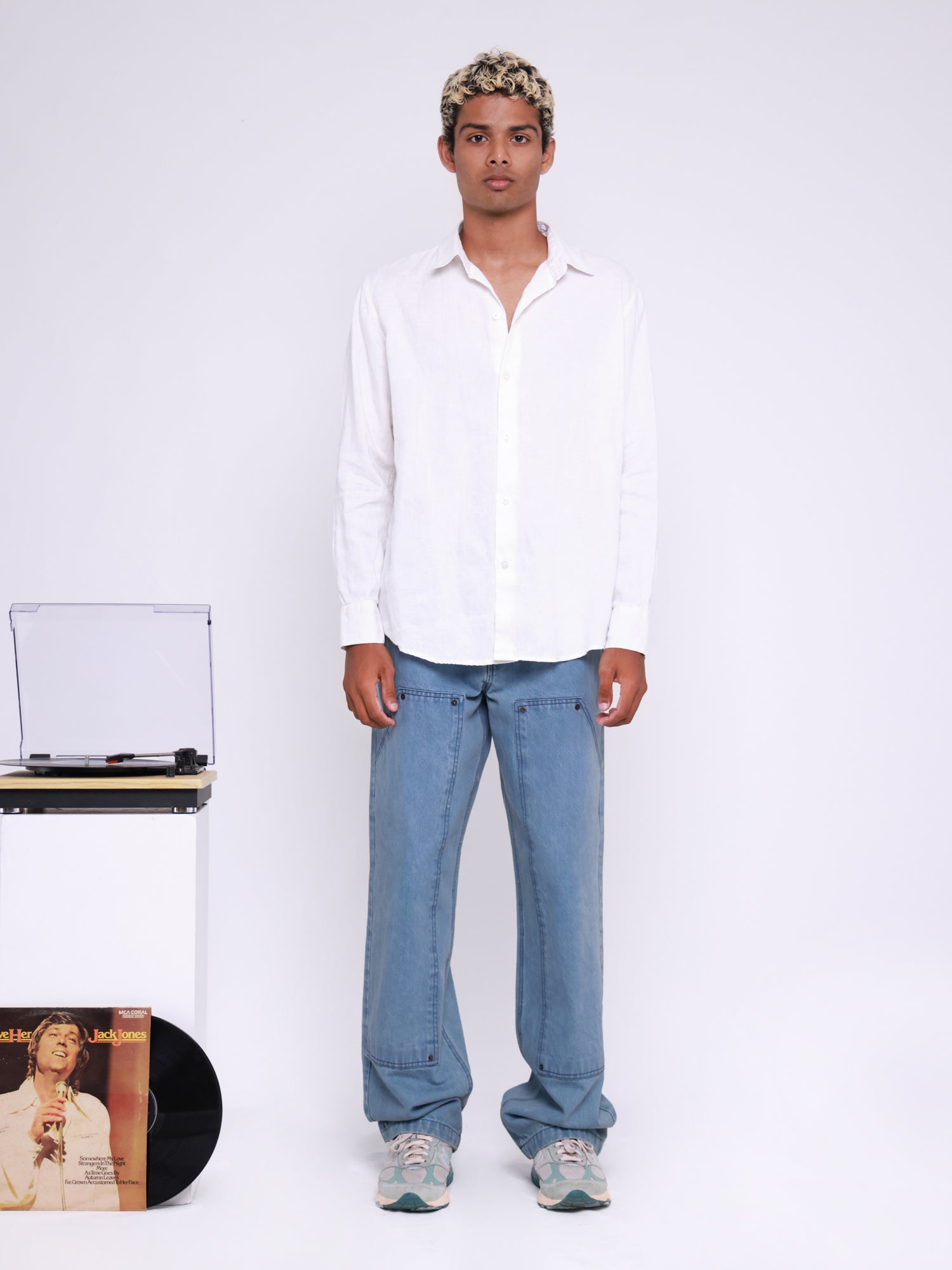 Denim carpenter pant