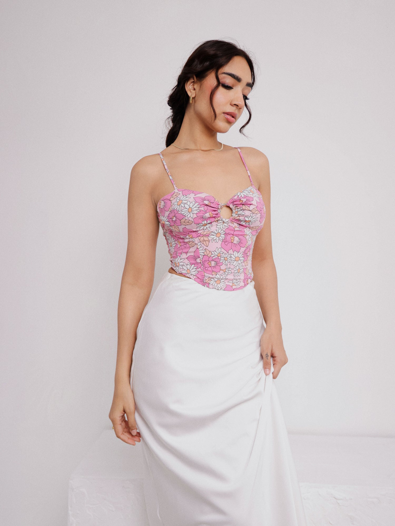 Front Ring Detailed Printed Top