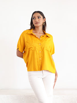 Loose Fit Button Down Top