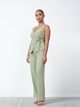 High Waist Straight Leg Pant