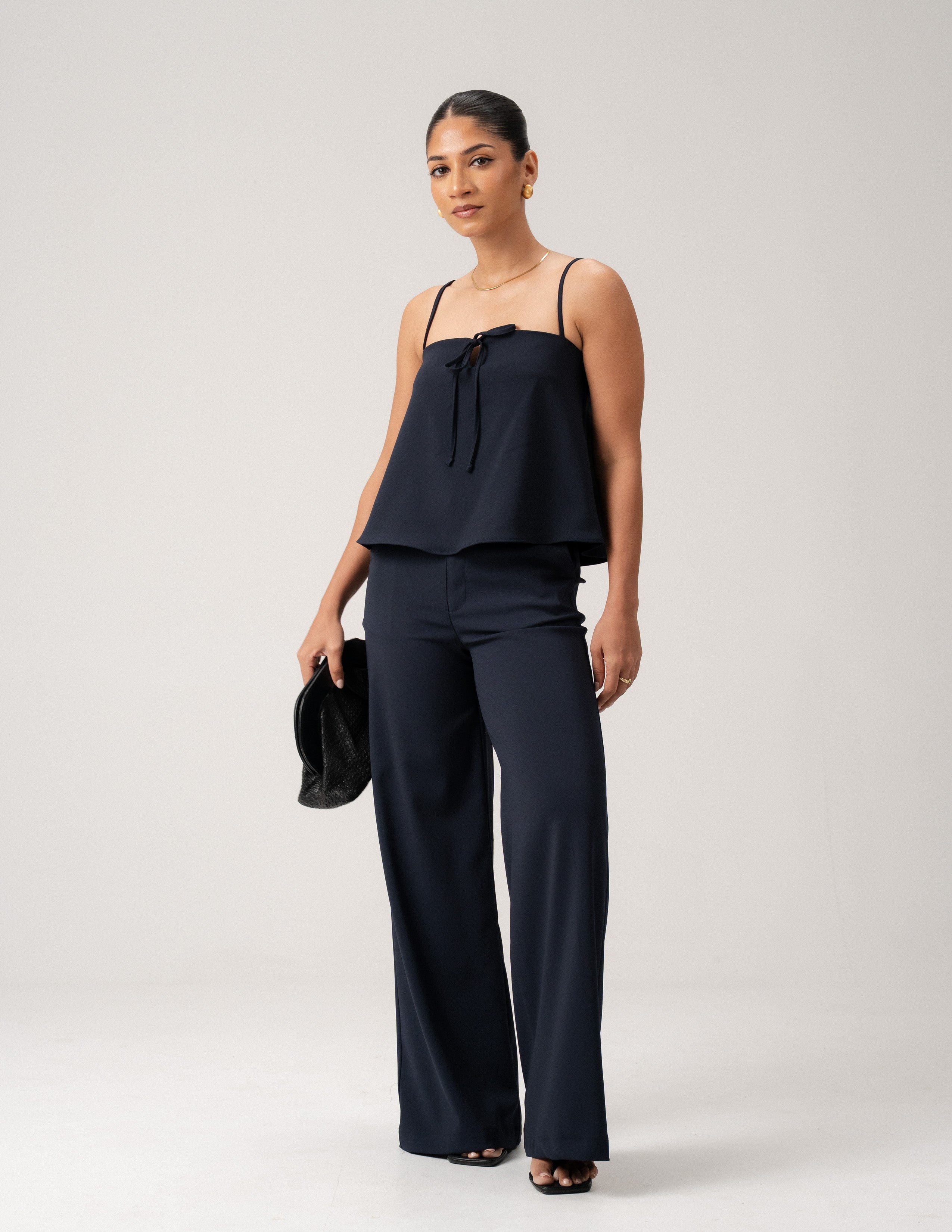 Micro Waistband Detailed High Waist Pant