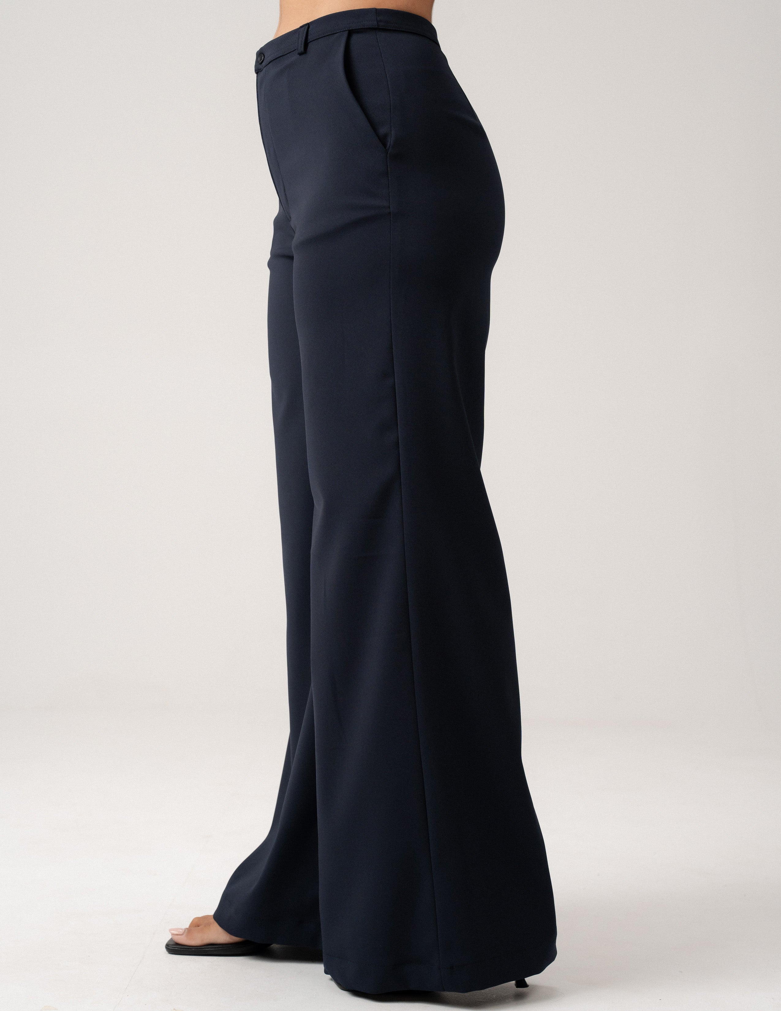 Micro Waistband Detailed High Waist Pant