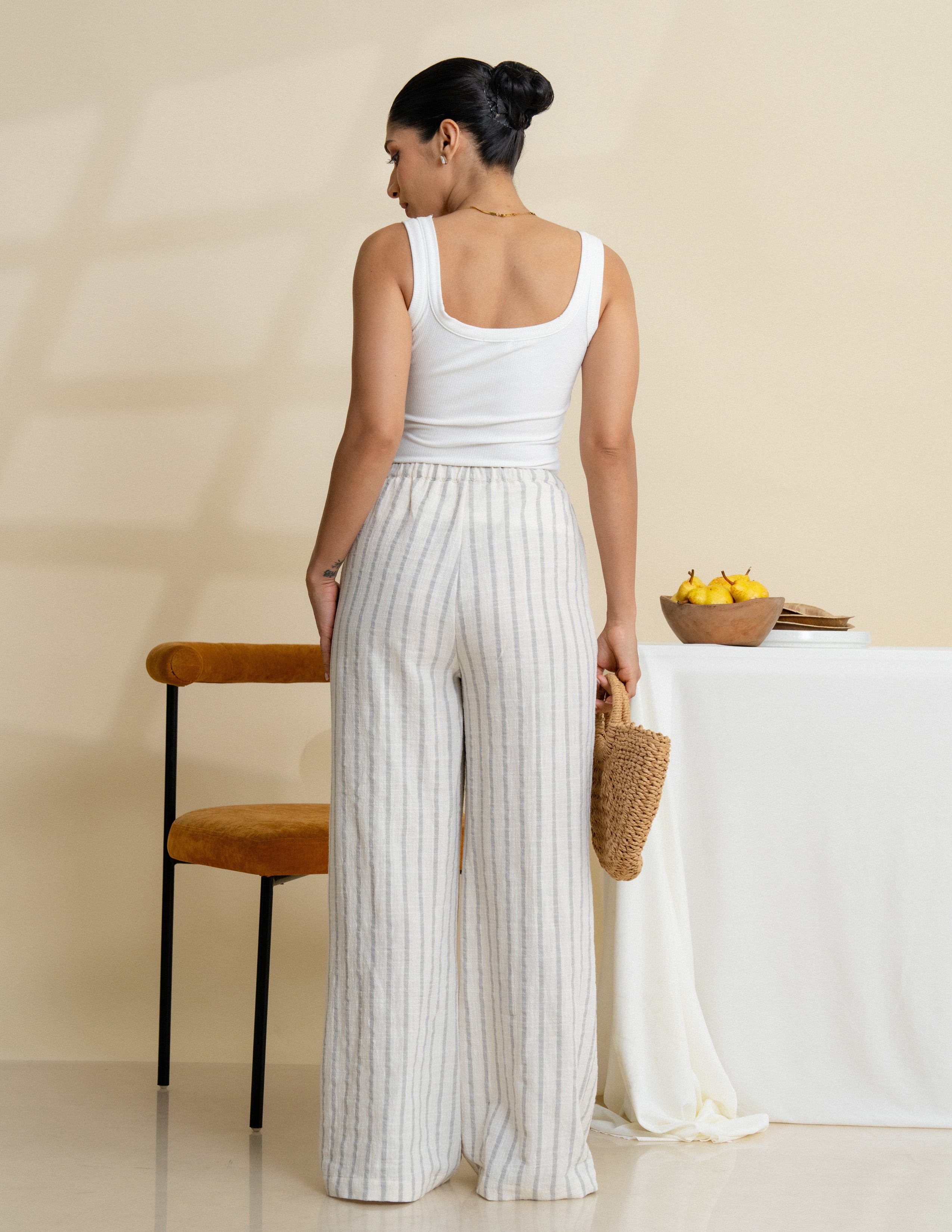 Drawstring Stripe Pant