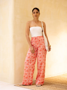 Draw String Printed Pant