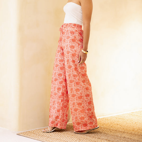Draw String Printed Pant