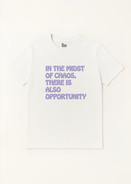 Slogan print t shirt