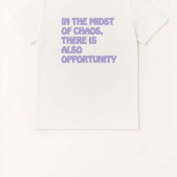 Slogan print t shirt