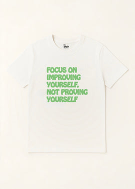 Slogan print t shirt