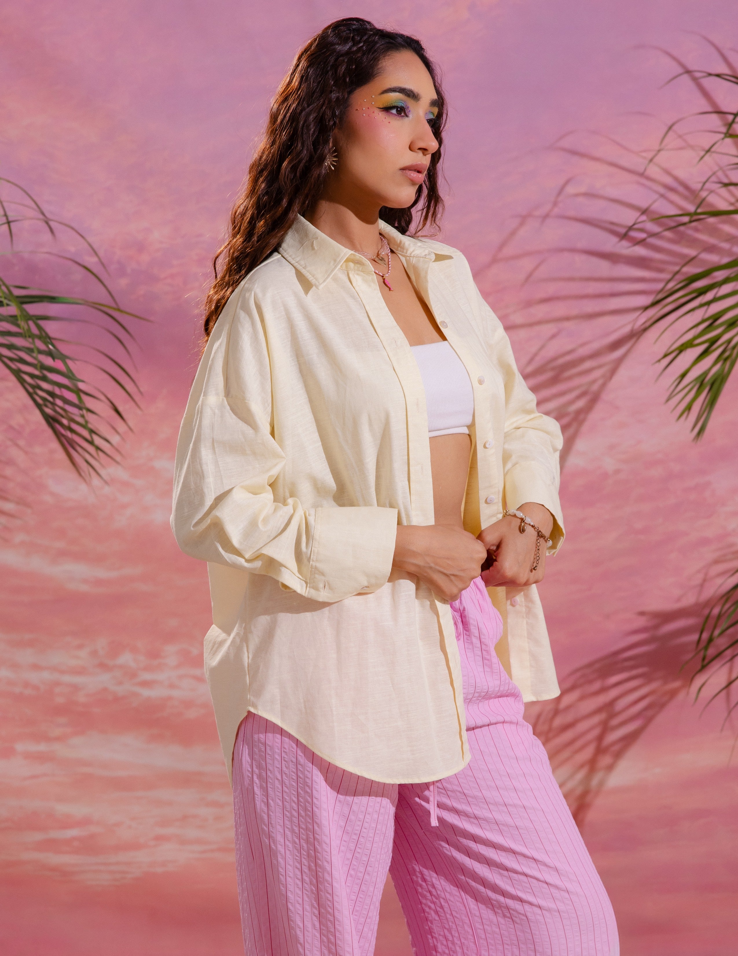 Button Down Long Sleeved Top