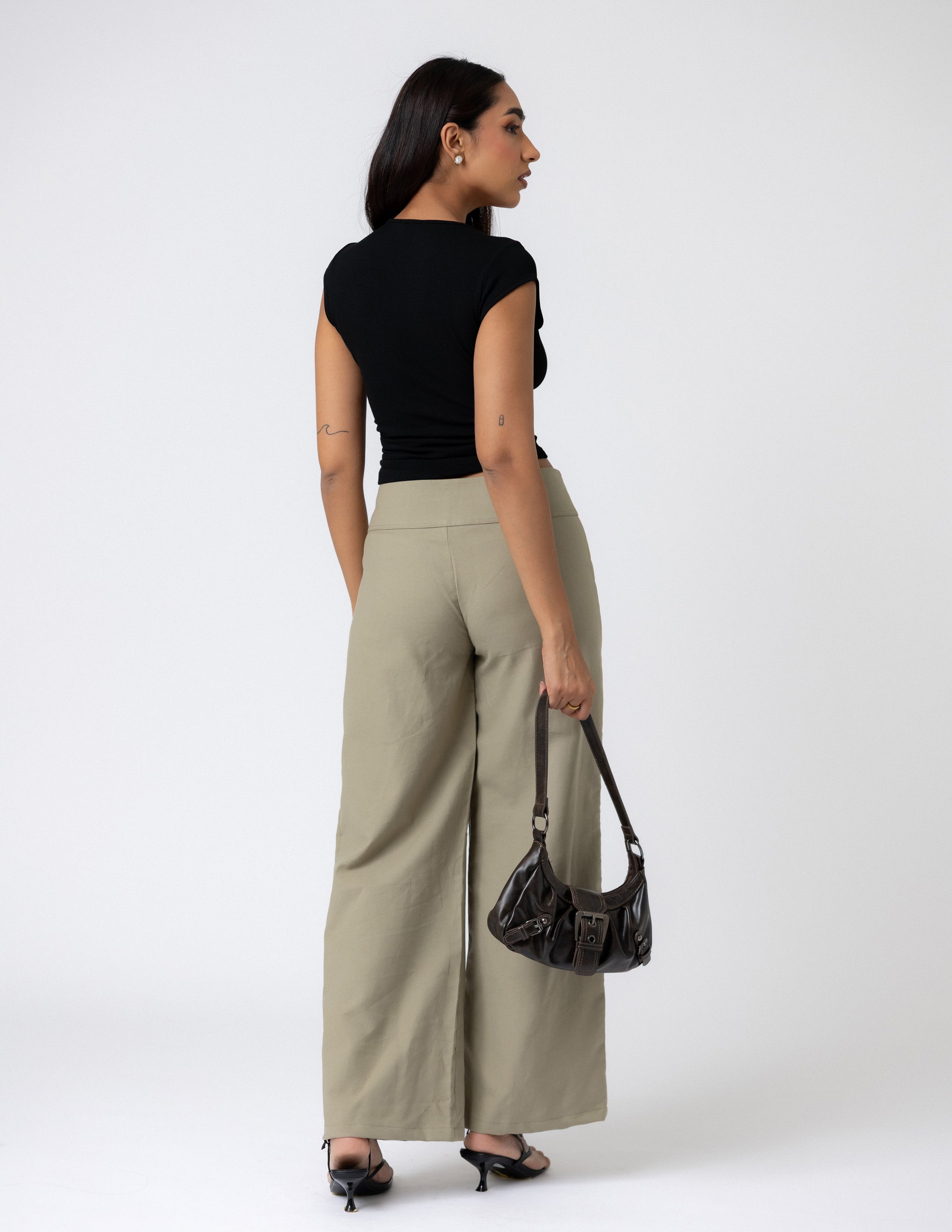 Low Waist Straight Leg Pant