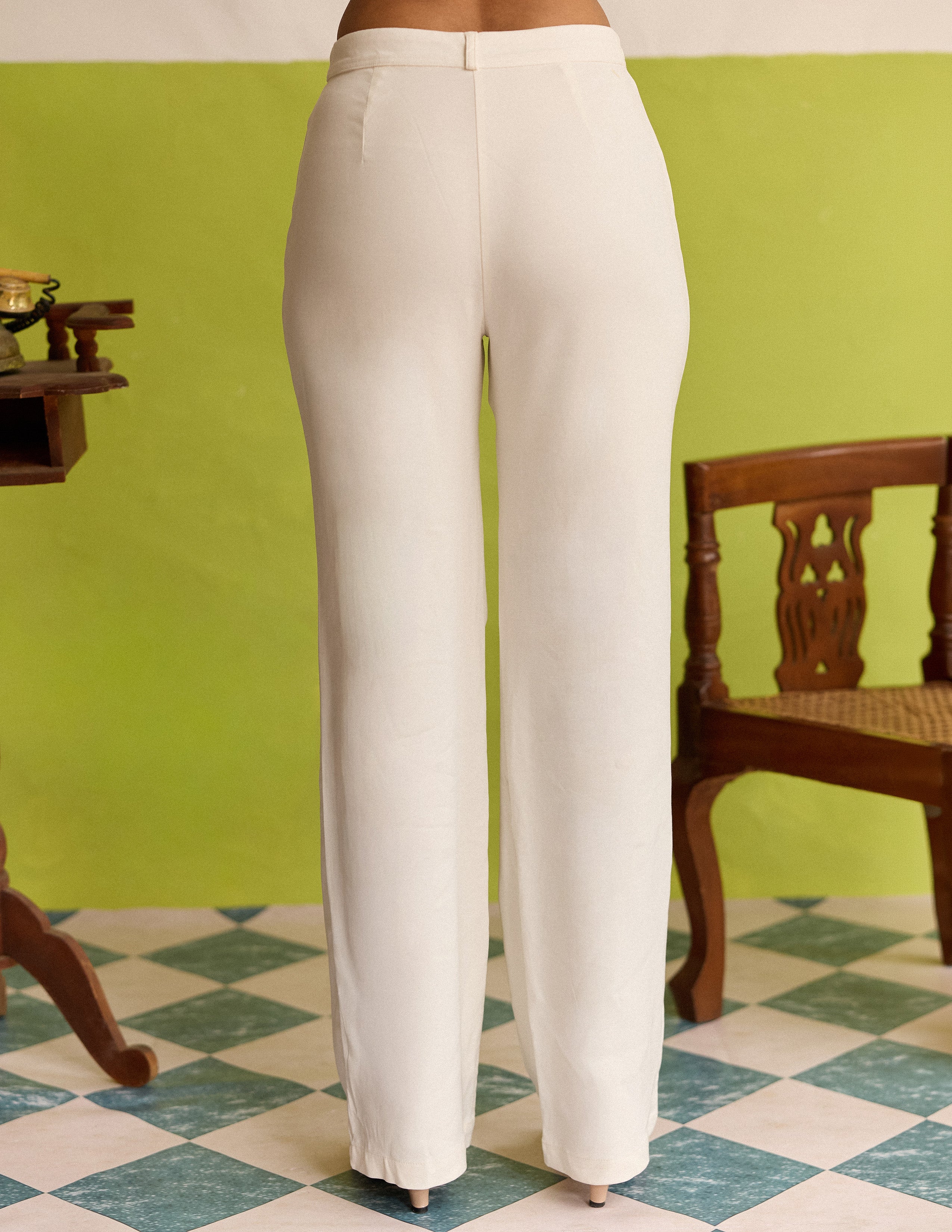 High Waist Basic Pant