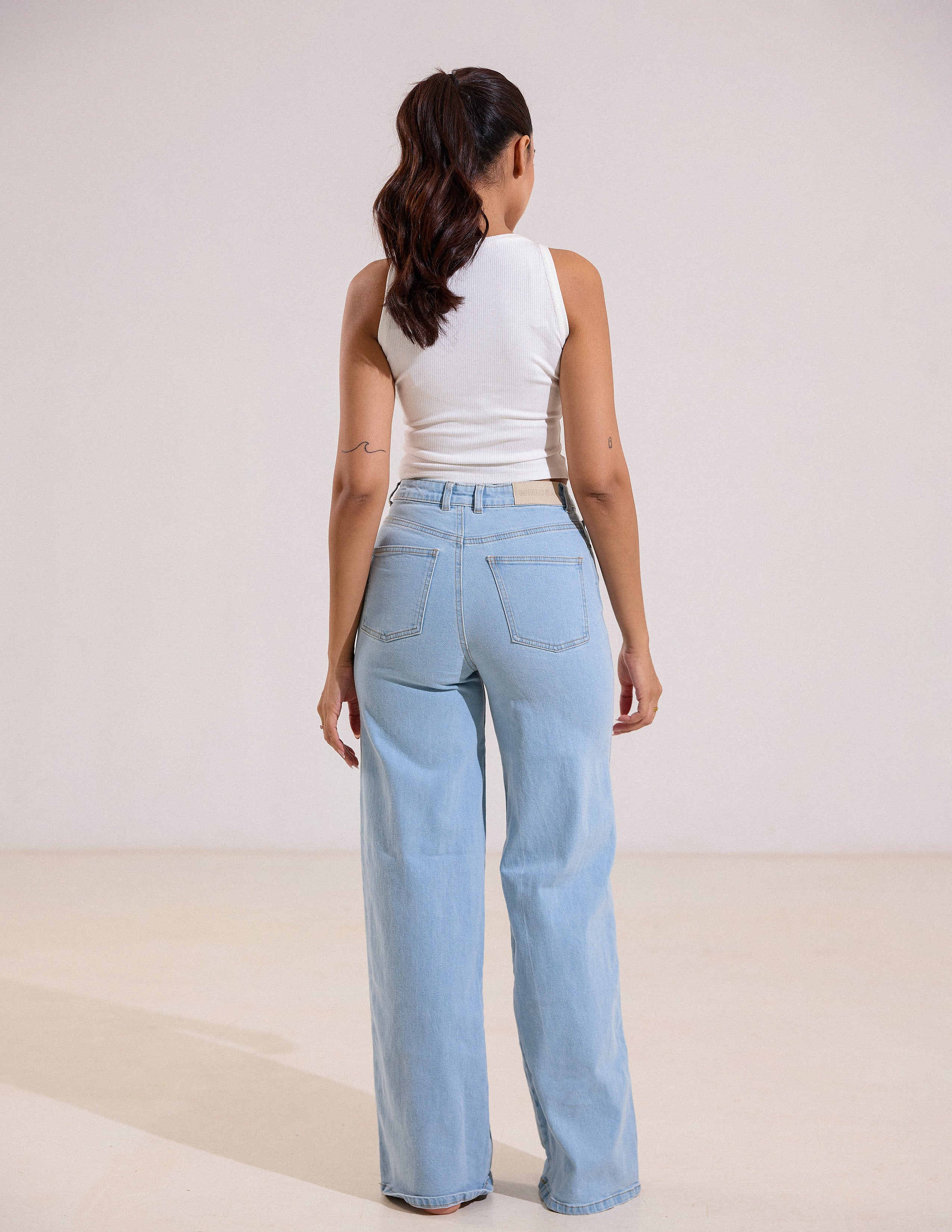 High Waist Wide Leg Jean