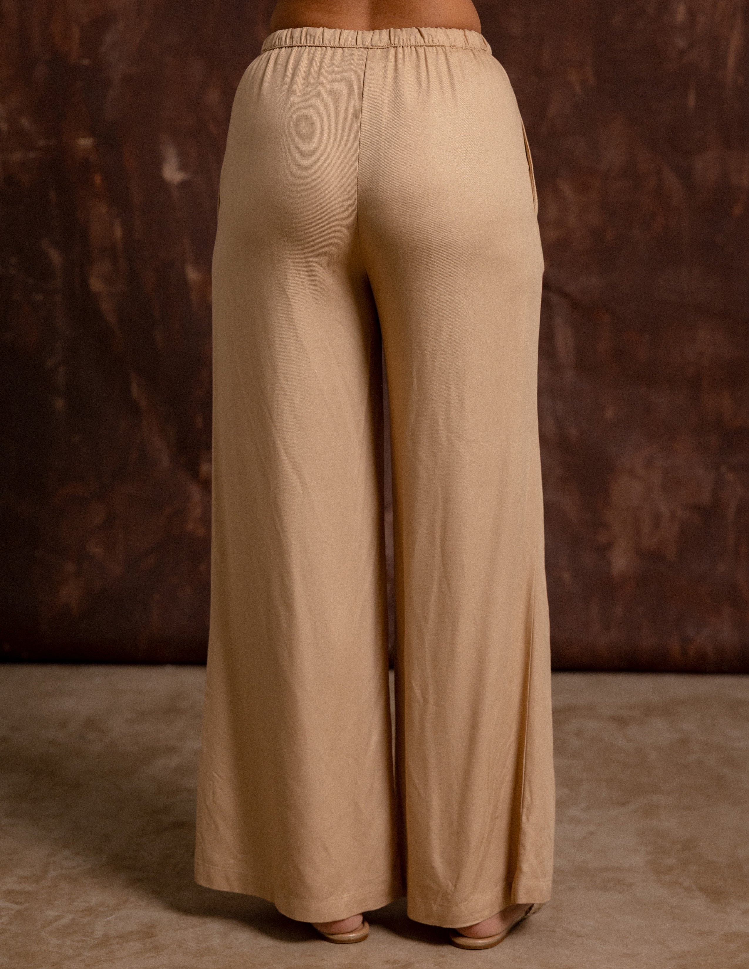 Drawstring Wide Leg Pant