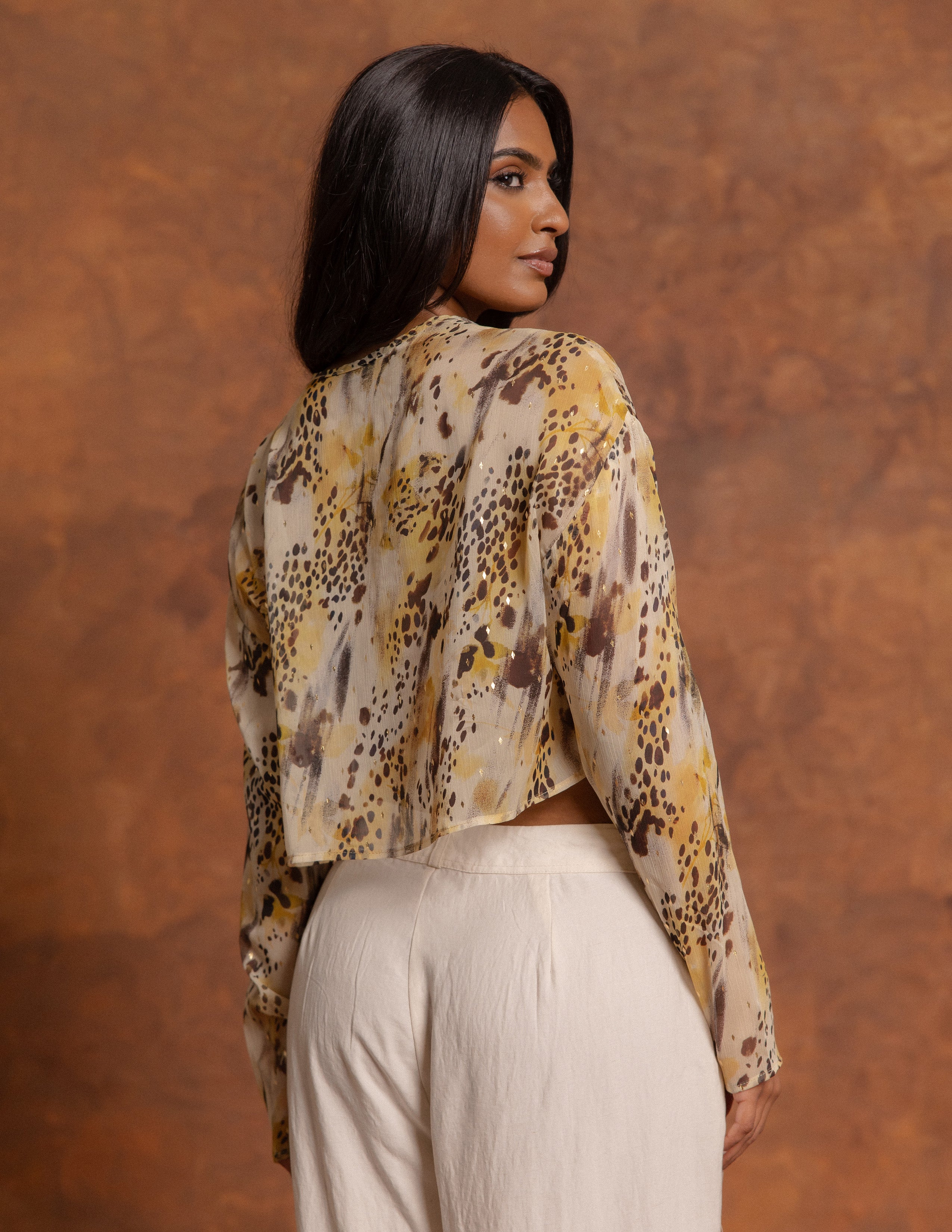 High Neck Long Sleeve Top