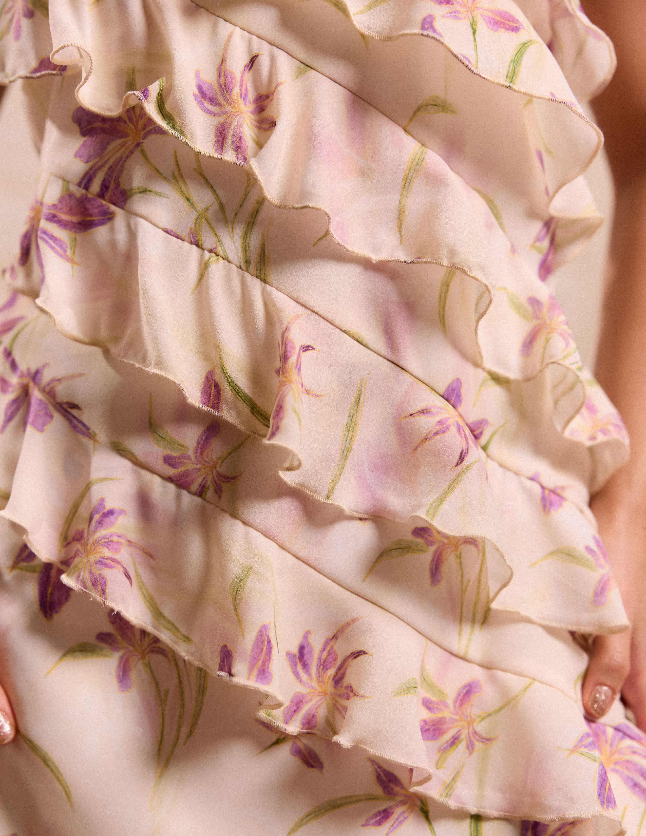 Frill Detailed Mini Dress