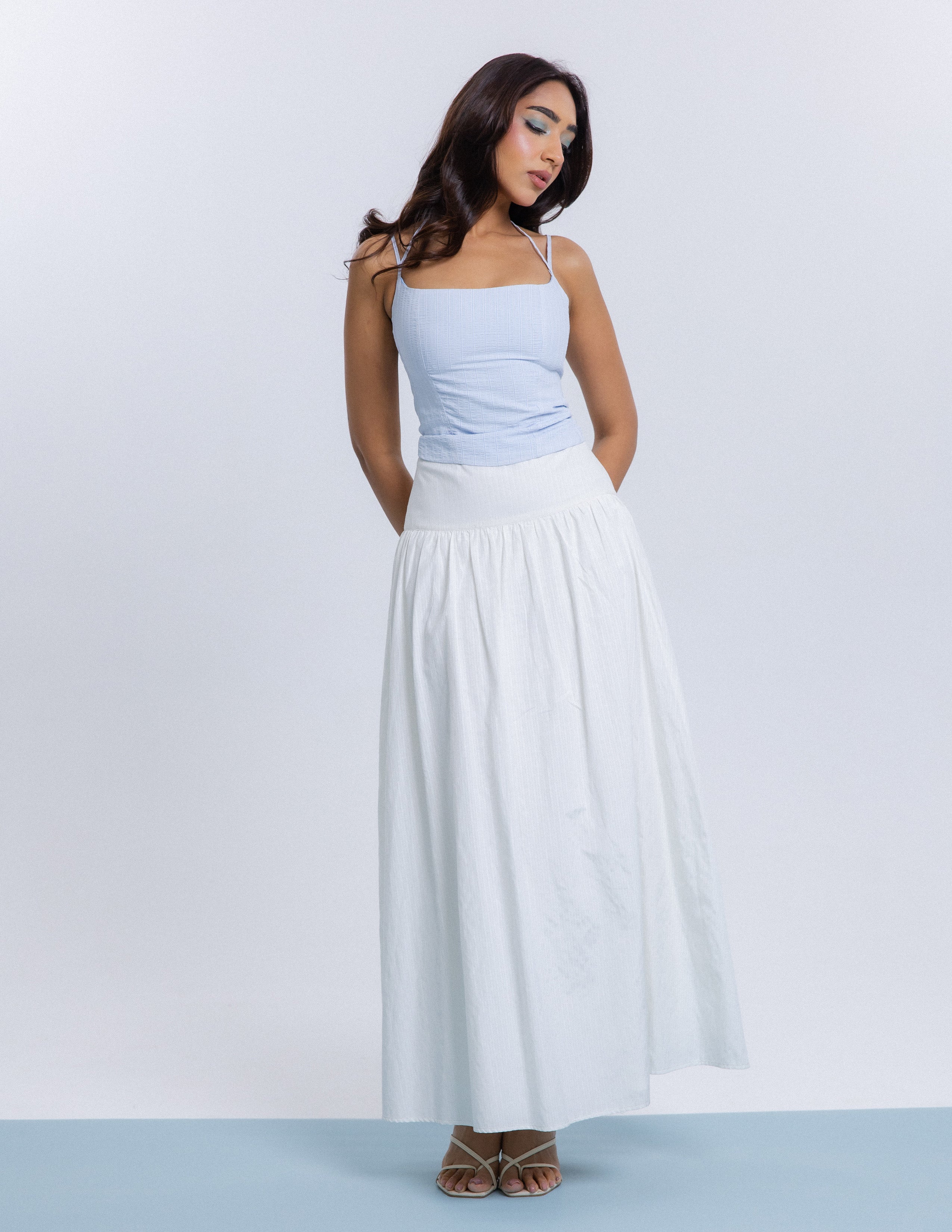Flared Maxi Skirt