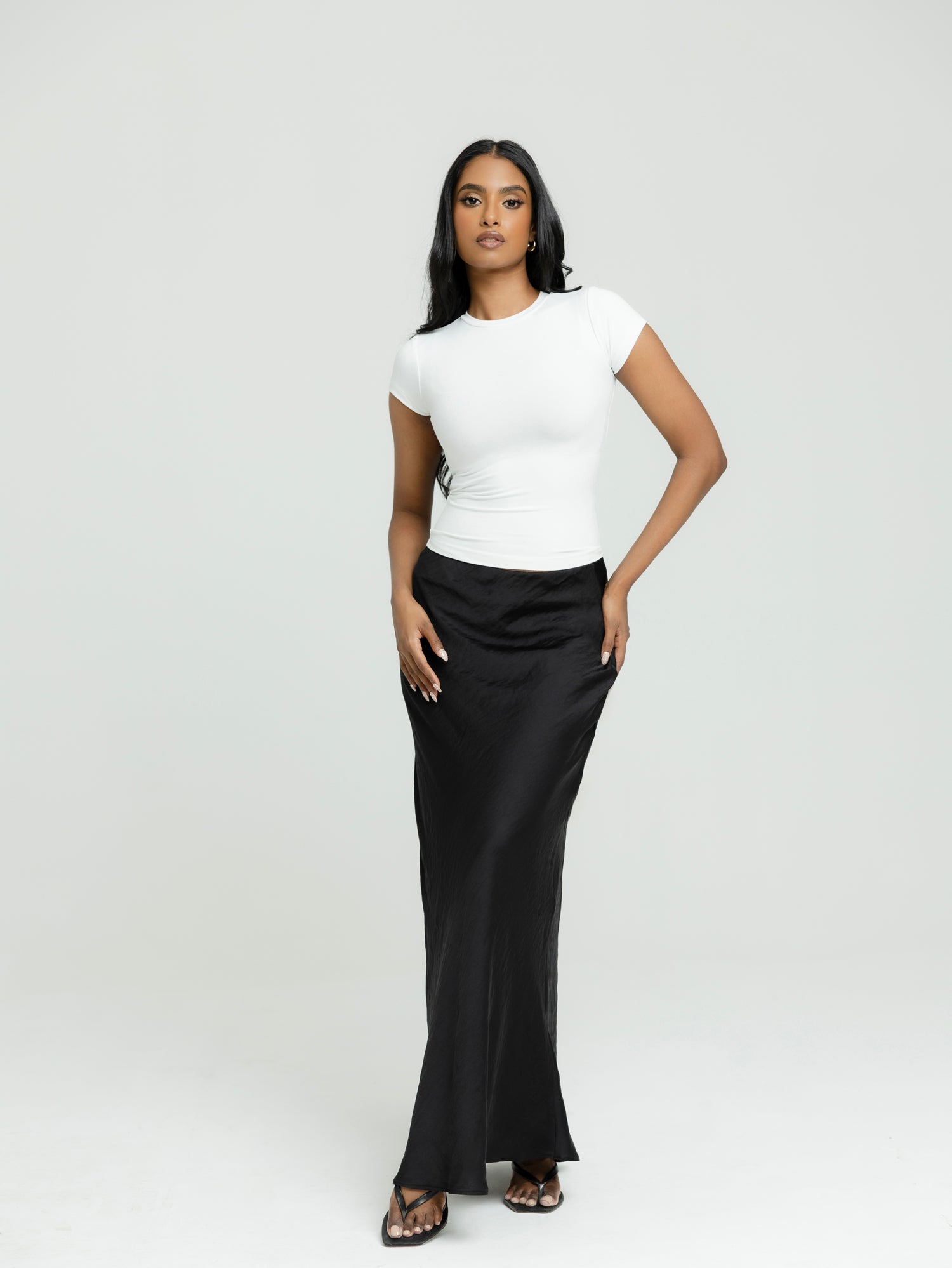Rue High Neck Fitted Top